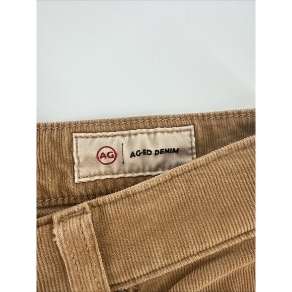 AG DENIM women’s size 24 Tan camel MARI High-Rise Slim Straight Corduroy Jeans - Picture 11 of 14